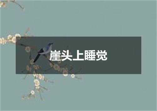 崖头上睡觉
