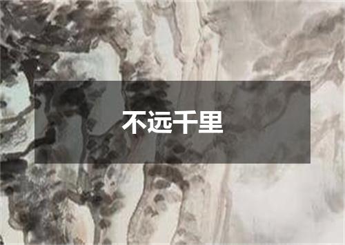 不远千里